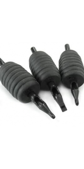 500pcs 1" Inch Sterile Disposable Black Silicone Grips