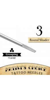 Artist's Choice Tattoo Needles - 3 Round Shader 50 Pack