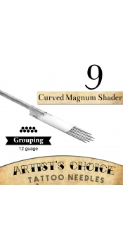 Artist's Choice Tattoo Needles - 9 Curved Magnum 50 Pack