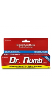 Dr. Numb - Topical Tattoo / Piercing Anesthetic Numbing Cream 30g (1OZ) Max Strength 5% Lidocaine