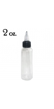 2 oz Empty Ink Bottle with Twist Caps