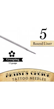 Artist's Choice Tattoo Needles - 5 Round Liner 50 Pack