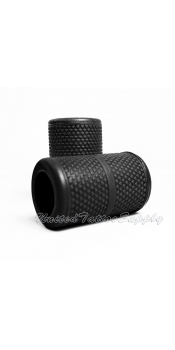 Autoclavable Textured Tattoo Grip Cover Holder 1.25" - Black