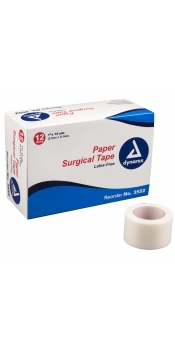 Dynarex 1" Paper Tape (12 rolls)