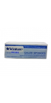 Cotton Gauze Sponges 2"x2" 12Ply, Pack of 200