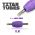Titan™ Tube - 1.25" Inch Purple Sterile Disposable Tattoo Grips with Clear Tip - 11 Flat 10 Pack