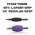 Titan™ Tube - 1.25" Inch Purple Sterile Disposable Tattoo Grips with Clear Tip - 15 Flat 10 Pack