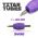 Titan™ Tube - 1.25" Inch Purple Sterile Disposable Tattoo Grips with Clear Tip - 18 Diamond 10 Pack