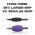 Titan™ Tube - 1.25" Inch Purple Sterile Disposable Tattoo Grips with Clear Tip - 18 Diamond 10 Pack