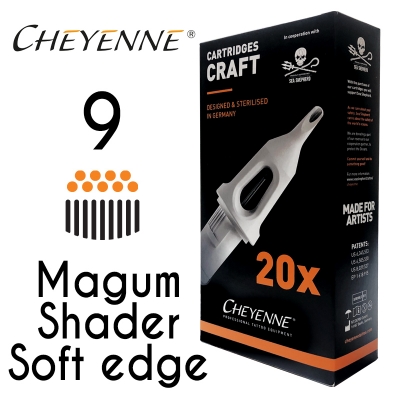 Cheyenne Craft Cartridge needles - 9 Magnum Soft Edge - 10 Pack