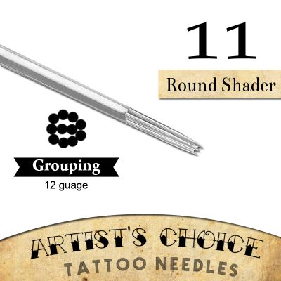 Artist's Choice Tattoo Needles - 9 Round Shader 50 Pack