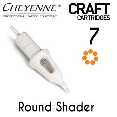 Cheyenne Craft Cartridge needles - 7 Round Shader - 10 Pack