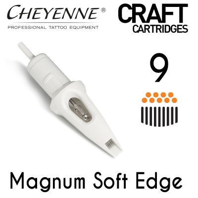 Cheyenne Craft Cartridge needles - 9 Magnum Soft Edge - 10 Pack