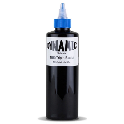 Dynamic BLACK Tattoo Ink 8oz Bottle