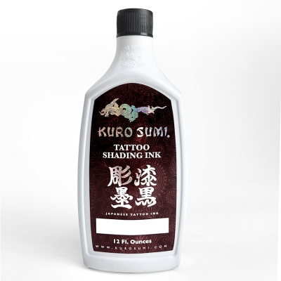 Kuro Sumi Black Tattoo Outlining Ink 12 oz bottle