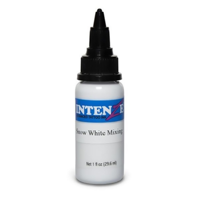 4 oz Intenze Tattoo ink  snow-white-mixing