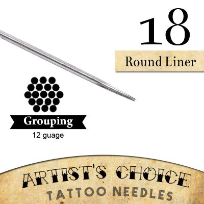 Artist's Choice Tattoo Needles - 9 Round Liner 50 Pack