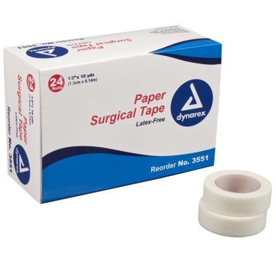 Dynarex 1/2" Paper Tape (24 rolls)