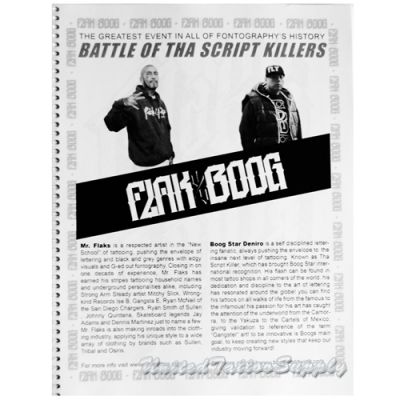 FLAKS vs BOOG | THE FIRST 48 KILLABO Script, Lettering Sketchbook