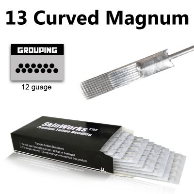Tattoo Needles - 13 Curved Magnum Needles 50 Pack