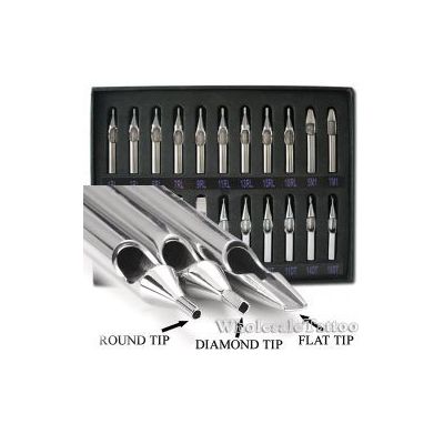 22 Pc. Box SET of Stainless Steel Tattoo Grip Tips