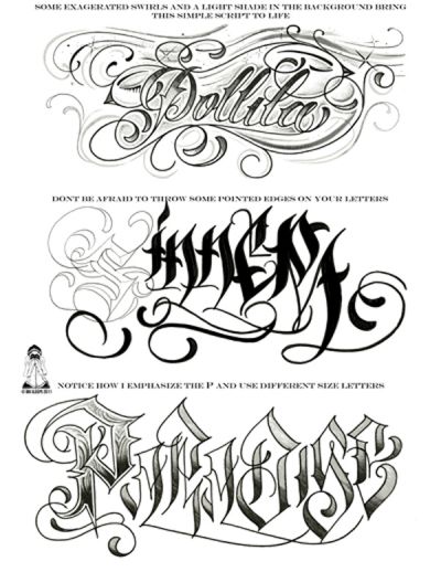 LETTERS TO LIVE BY VOLUME #2 Tattoo Script Lettering Sketchbook Flash Book by Big Sleeps (50 Pages)