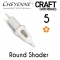 Cheyenne Craft Cartridge needles - 5 Round Shader - 10 Pack