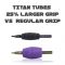 Titan™ Tube - 1.25" Inch Purple Sterile Disposable Tattoo Grips with Clear Tip - 7 Round 10 Pack